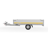 Geremde Eduard plateauwagen - 256x150 cm - 750 kg bruto laadvermogen - 56 cm laadvloerhoogte - 30 cm borden