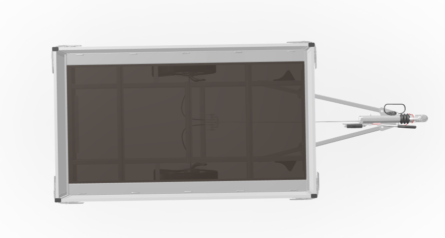 Geremde Eduard plateauwagen - 256x150 cm - 750 kg bruto laadvermogen - 72 cm laadvloerhoogte - 30 cm borden - tandemasser