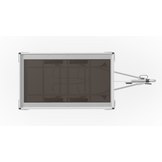 Geremde Eduard plateauwagen - 256x150 cm - 750 kg bruto laadvermogen - 56 cm laadvloerhoogte - 30 cm borden - tandemasser