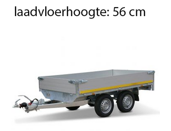 256x150 cm - 750 kg - 30 cm borden - 145/80R10