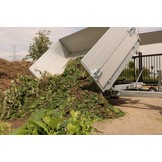 Eduard driezijdige kipper 3500 kg elektrisch extern laden & handpomp 330x180 cm - inclusief lichte en sterke aluminium oprijplaten & uitzetsteunen