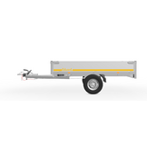 Geremde Eduard plateauwagen - 256x150 cm - 1000 kg bruto laadvermogen - 72 cm laadvloerhoogte - 30 cm borden