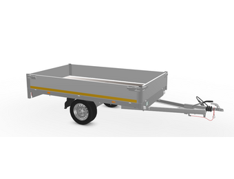 256x150 cm - 1000 kg - 30 cm borden - geremd