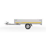 Geremde Eduard plateauwagen - 256x150 cm - 1000 kg bruto laadvermogen - 63 cm laadvloerhoogte - 30 cm borden
