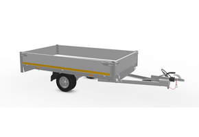 256x150 cm - 1000 kg - 30 cm borden - geremd