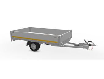 256x150 cm - 1000 kg - 30 cm borden - geremd