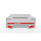 Geremde Eduard plateauwagen - 256x150 cm - 1000 kg bruto laadvermogen - 56 cm laadvloerhoogte - 30 cm borden