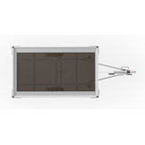 Geremde Eduard plateauwagen - 256x150 cm - 1000 kg bruto laadvermogen - 56 cm laadvloerhoogte - 30 cm borden