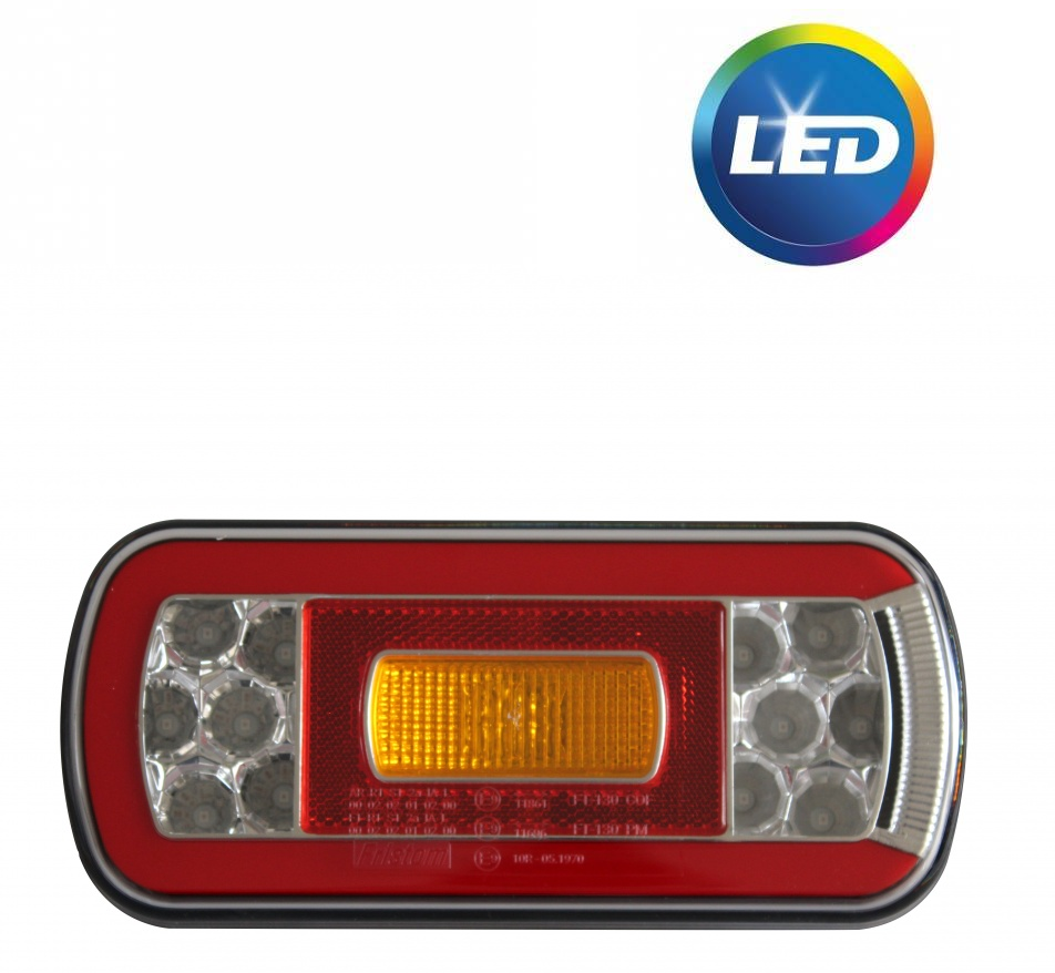Fristom FT-130 links- inclusief mistlamp - LED 220x110x50,5 mm