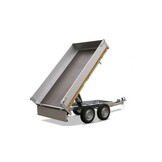 Ongeremde Eduard achterwaartse kipper - 256x150 cm - 750 kg bruto laadvermogen - elektrisch met afstandsbediening - 72 cm laadvloerhoogte