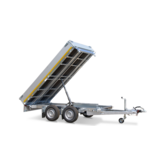 Ongeremde Eduard achterwaartse kipper - 256x150 cm - 750 kg bruto laadvermogen - elektrisch met afstandsbediening - 63 cm laadvloerhoogte