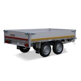 Ongeremde Eduard achterwaartse kipper - 256x150 cm - 750 kg bruto laadvermogen - elektrisch met afstandsbediening - 63 cm laadvloerhoogte