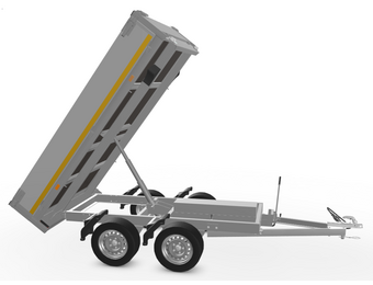 256x150 cm - 750 kg - elek/afstands/handpomp