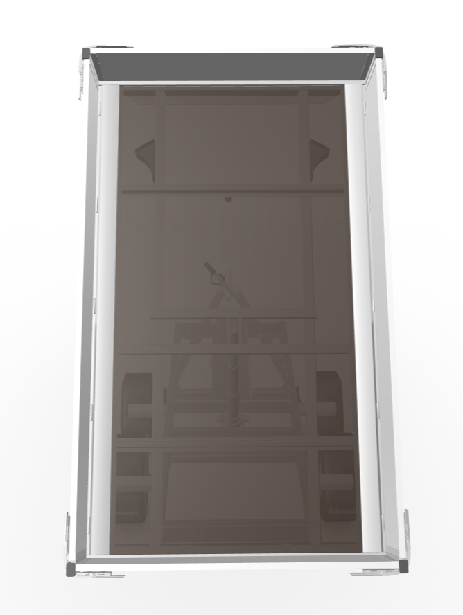 Ongeremde Eduard achterwaartse kipper - 256x150 cm - 750 kg bruto laadvermogen - elektrisch met afstandsbediening en handpomp - 63 cm laadvloerhoogte