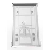 Geremde Eduard achterwaartse kipper - 256x150 cm - 1350 kg bruto laadvermogen - elektrisch, extern laden en een handpomp - 63 cm laadvloerhoogte