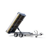 Geremde Eduard achterwaartse kipper - 256x150 cm - 2000 kg bruto laadvermogen - elektrisch, extern laden - 63 cm laadvloerhoogte