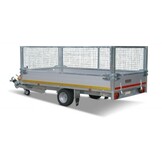 Geremde Eduard multitransporter - 330x180 cm - 1500 kg bruto laadvermogen - 56 cm laadvloerhoogte - 30 cm borden - inclusief oprijplaten en handlier