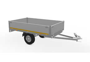 256x150 cm - 750 kg - 40 cm borden - ongeremd