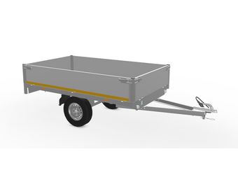 256x150 cm - 750 kg - 40 cm borden - ongeremd