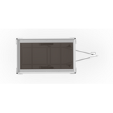 Ongeremde Eduard plateauwagen - 256x150 cm - 750 kg bruto laadvermogen - 72 cm laadvloerhoogte - 40 cm borden - enkelasser