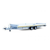 Geremde Eduard plateauwagen - 606x200 cm - 2700 kg bruto laadvermogen - 63 cm laadvloerhoogte - 30 cm borden