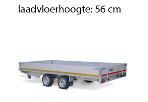 406x180 cm - 2000 kg - 30 cm borden - geremd