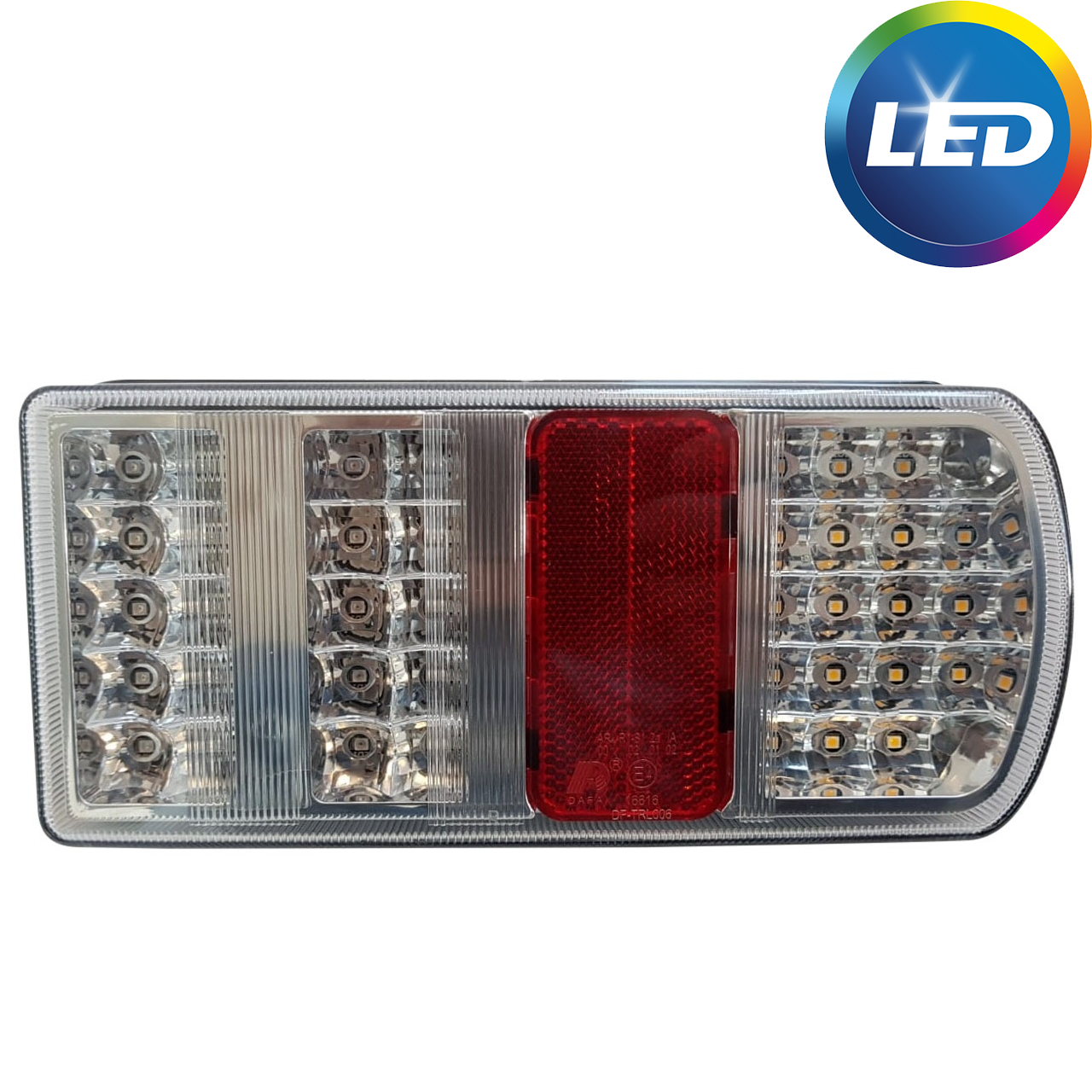 Achterlicht Aspöck connector 228x106x55 mm - volledig LED en Plug&Play - rechts