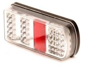 Achterlicht Aspöck connector 228x106x55 mm - volledig LED en Plug&Play - rechts