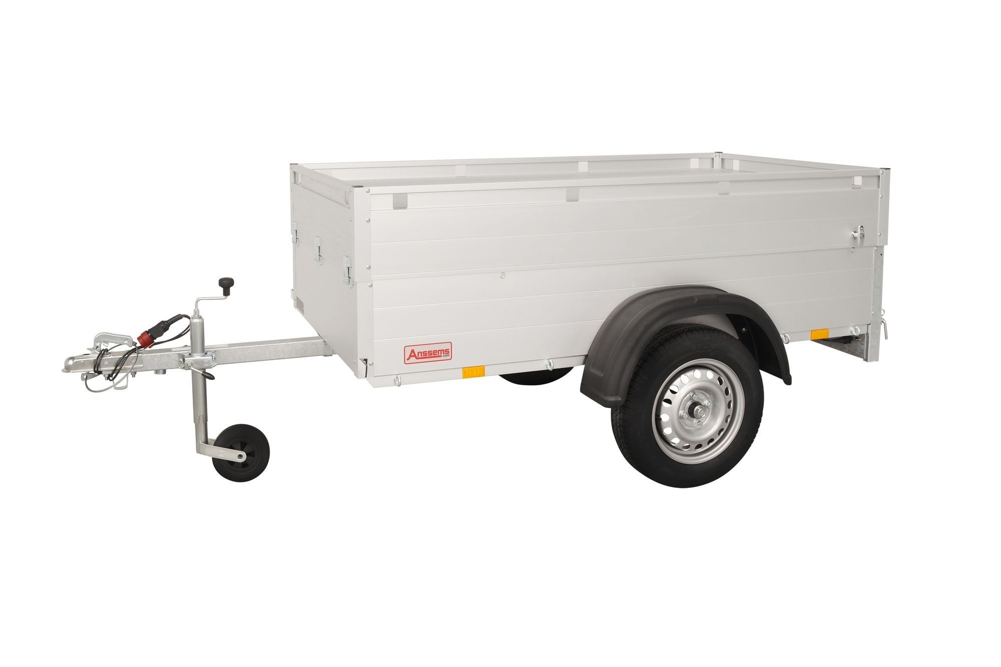 Anssems GT 500 bagagewagen - 500 kg bruto laadvermogen - 181x101x48 cm laadoppervlak - ongeremd - inclusief deksel