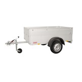 Anssems GT 750 bagagewagen - 750 kg bruto laadvermogen - 211x126x48 cm laadoppervlak - ongeremd - inclusief deksel