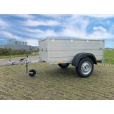 Anssems GT 750 bagagewagen - 750 kg bruto laadvermogen - 211x126x48 cm laadoppervlak - ongeremd - inclusief deksel