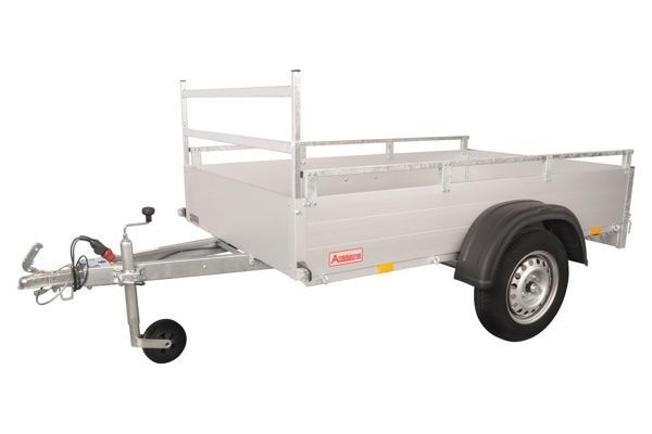 Anssems GT 750 R bakwagen - 750 kg bruto laadvermogen - 251x126 cm laadoppervlak - ongeremd - inclusief reling en voorrek