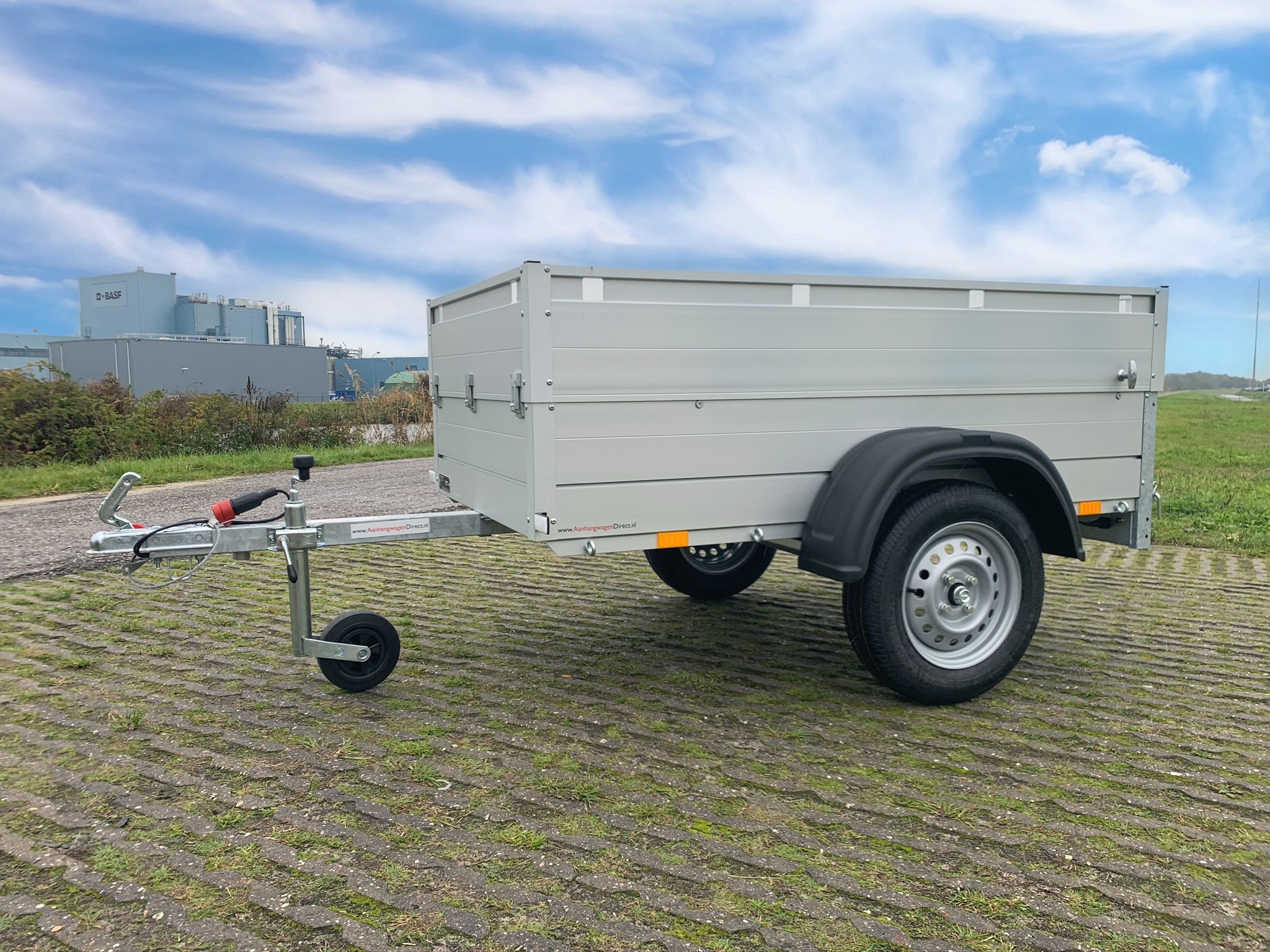 Anssems GTB 750 VT1 HT bagagewagen - 750 kg bruto laadvermogen - 211x126x83 cm laadoppervlak - geremd - inclusief deksel
