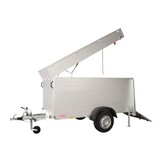 Anssems GTB 1200 VT2 HT gesloten aanhanger - 1200 kg bruto laadvermogen - 251x126x118 cm laadoppervlak - geremd - inclusief deksel en achterklep