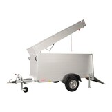 Anssems GTB 750 VT2 HT gesloten aanhanger - 750 kg bruto laadvermogen - 211x126x118 cm laadoppervlak - geremd - inclusief deksel en achterklep