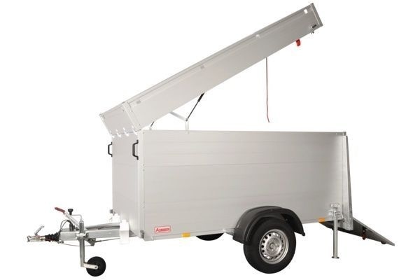 Anssems GTB 750 VT2 HT gesloten aanhanger - 750 kg bruto laadvermogen - 211x126x118 cm laadoppervlak - geremd - inclusief deksel en achterklep