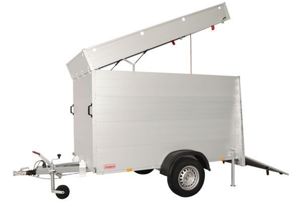 Anssems GTB 1200 VT3 HT gesloten aanhanger - 1200 kg bruto laadvermogen - 251x126x153 cm laadoppervlak - geremd - inclusief deksel en achterklep