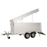 Anssems GTT 1500 VT2 HT gesloten aanhanger - 1500 kg bruto laadvermogen - 301x126x118 cm laadoppervlak - geremd - inclusief deksel en achterklep