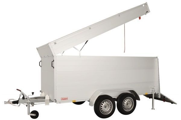 Anssems GTT 1500 VT2 HT gesloten aanhanger - 1500 kg bruto laadvermogen - 301x126x118 cm laadoppervlak - geremd - inclusief deksel en achterklep