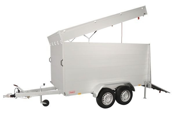 Anssems GTT 2500 VT3 HT gesloten aanhanger - 2500 kg bruto laadvermogen - 301x151x153 cm laadoppervlak - geremd - inclusief deksel en achterklep