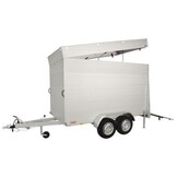 Anssems GTT 2500 VT4 HT gesloten aanhanger - 2500 kg bruto laadvermogen - 301x151x188 cm laadoppervlak - geremd - inclusief deksel en achterklep