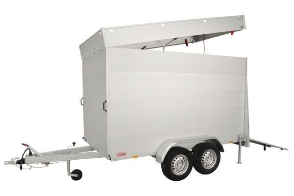 Anssems GTT 2500 VT4 HT gesloten aanhanger - 2500 kg bruto laadvermogen - 301x151x188 cm laadoppervlak - geremd - inclusief deksel en achterklep