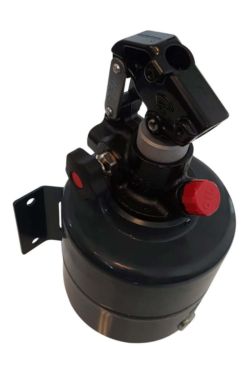 Handpomp - verzinkt - 4 liter reservoir voor kipper