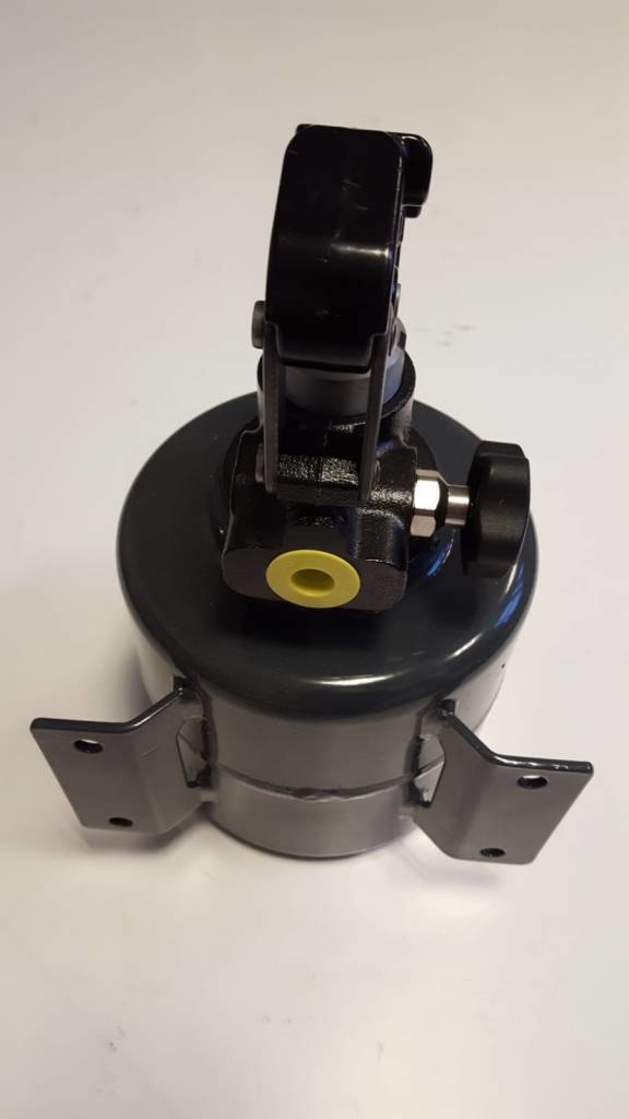 Handpomp - verzinkt - 4 liter reservoir voor kipper