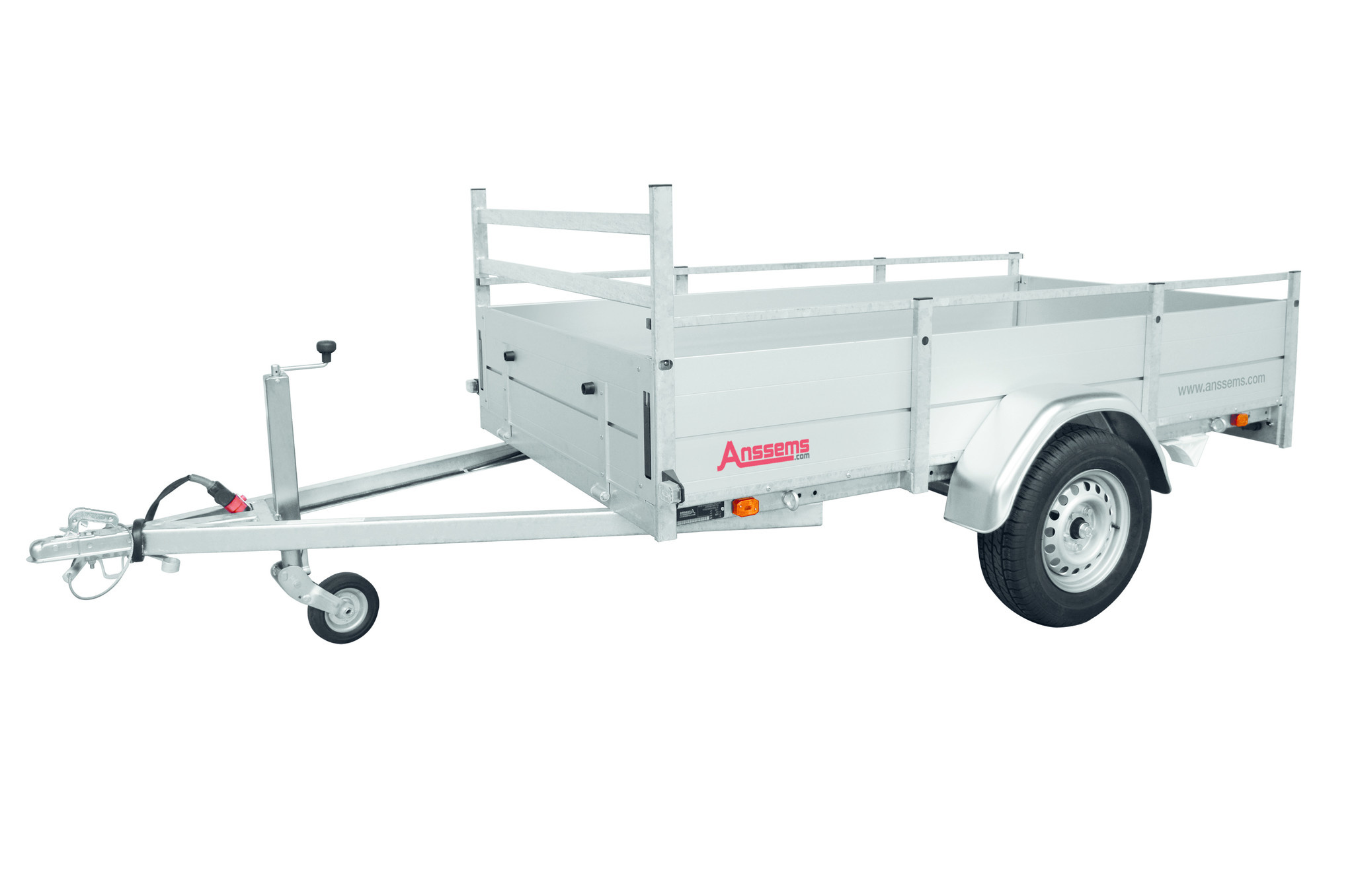 Anssems BSX 750 bakwagen - 750 kg bruto laadvermogen - 251x130 cm laadoppervlak - ongeremd