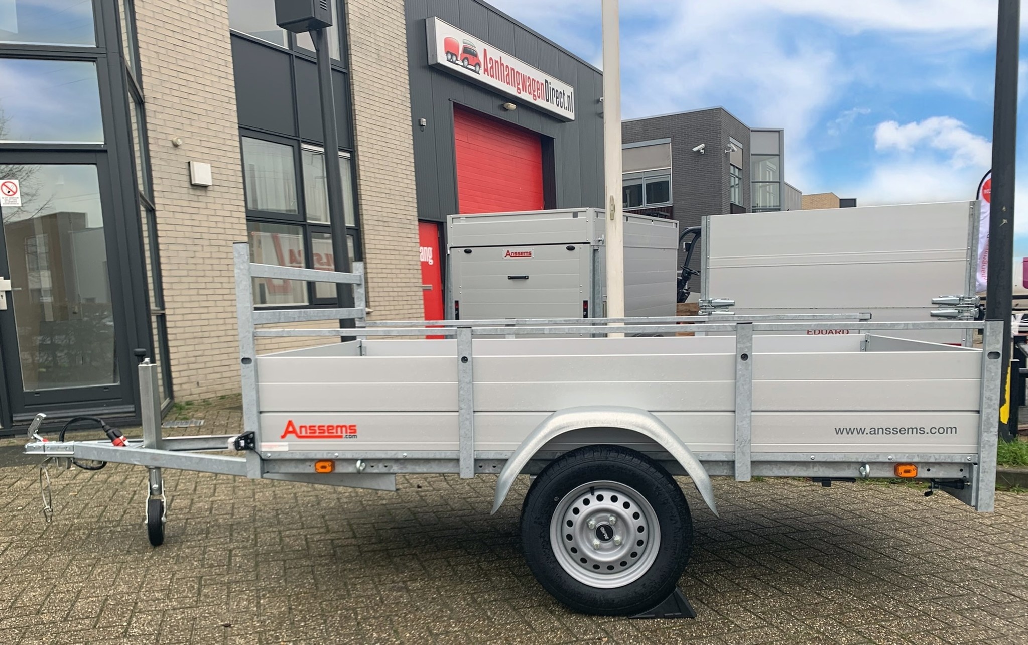 Anssems BSX 750 bakwagen - 750 kg bruto laadvermogen - 251x130 cm laadoppervlak - ongeremd