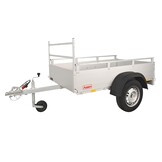 Anssems GT 750 R bakwagen - 750 kg bruto laadvermogen - 211x126 cm laadoppervlak - ongeremd - inclusief reling en voorrek