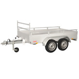 Anssems GTT 750 R bakwagen - 750 kg bruto laadvermogen - 251x126 cm laadoppervlak - ongeremd - inclusief reling en voorrek