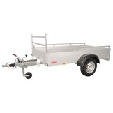 Anssems GTB 750 R bakwagen - 750 kg bruto laadvermogen - 251x126 cm laadoppervlak - geremd - inclusief reling en voorrek