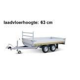 Geremde Eduard Multitransporter - 310x160 cm - 2000 kg bruto laadvermogen - 63 cm laadvloerhoogte - 30 cm borden - inclusief oprijplaten